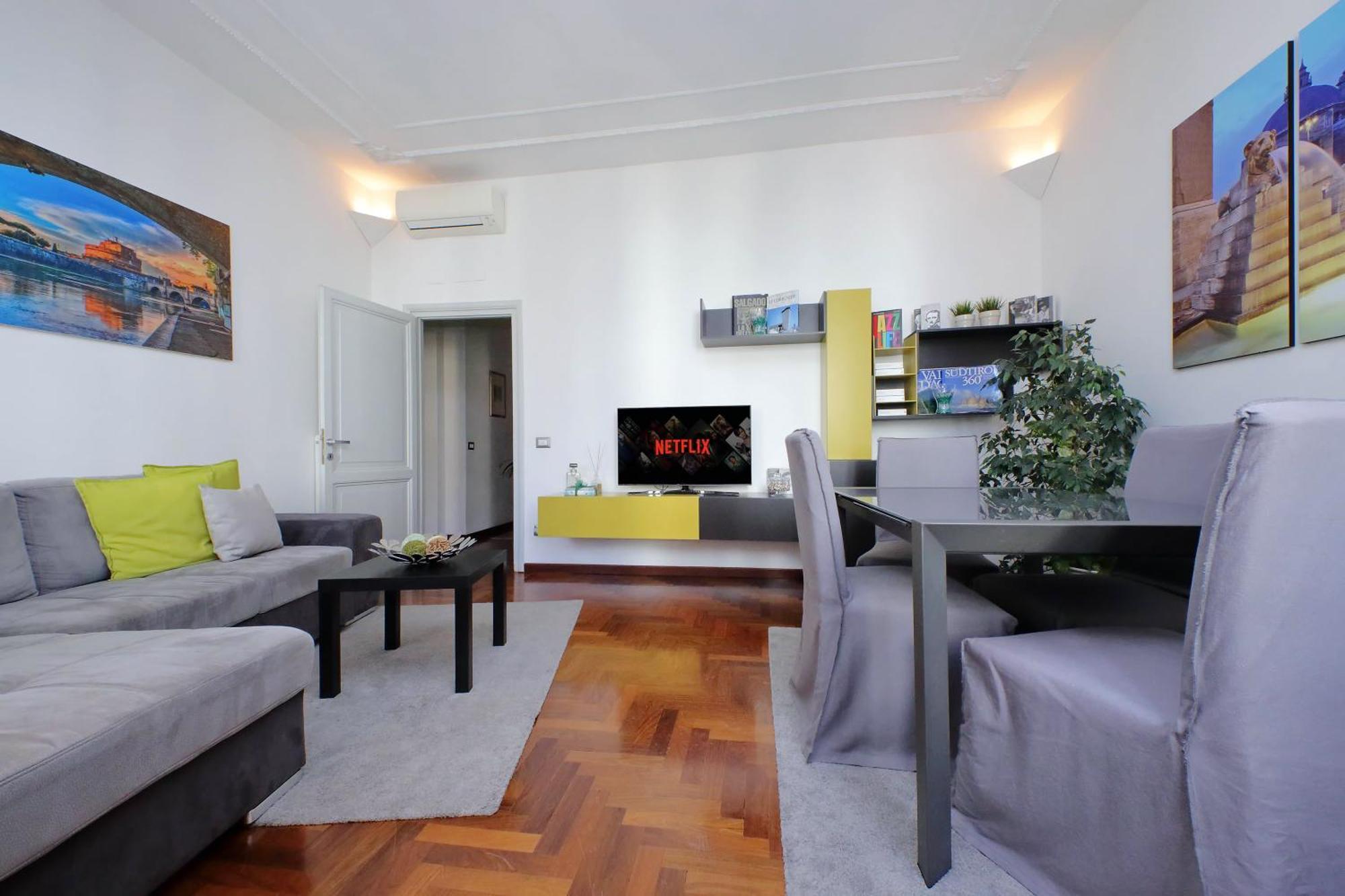 Luxury Apartment Vaticano-S'Peter Basilica - Netflix Wifi - Aircond Roma Eksteriør bilde